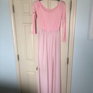 Pink Maternity Shoot Dress